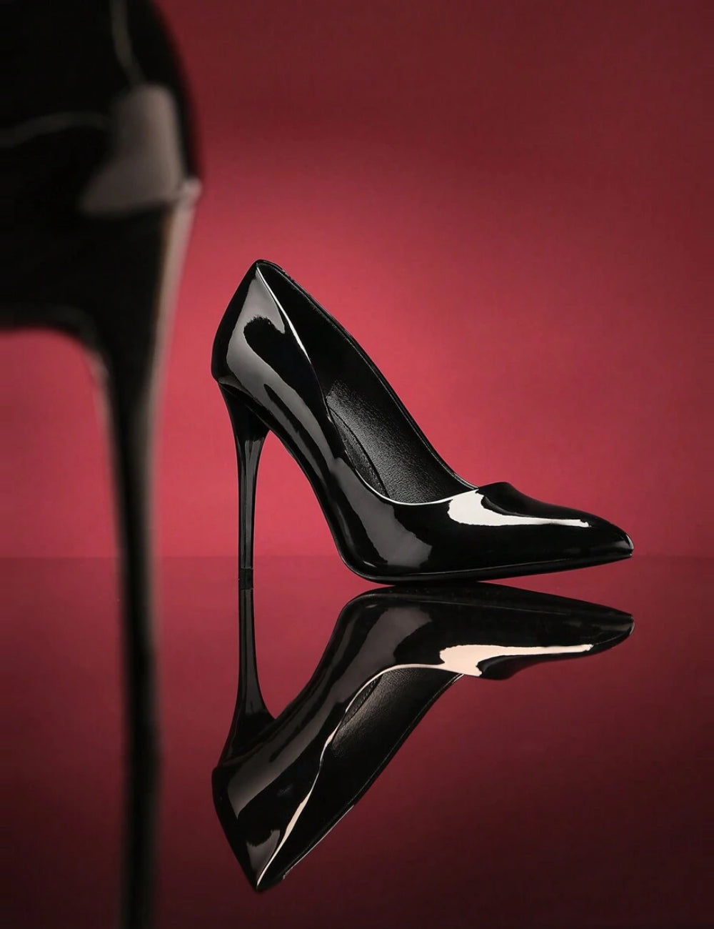 Pantofi cu toc Shein, negru