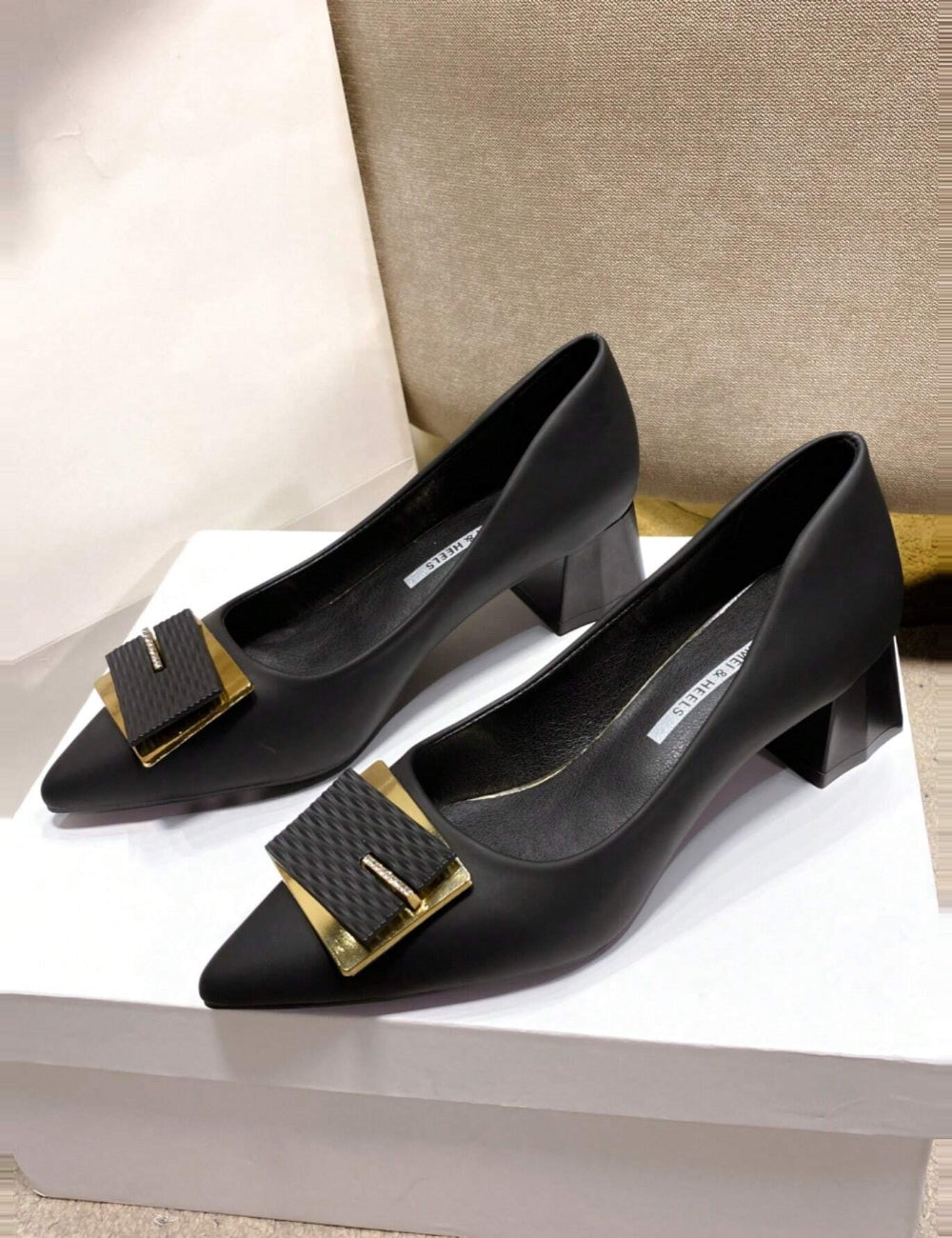 Pantofi cu toc Shein, negru