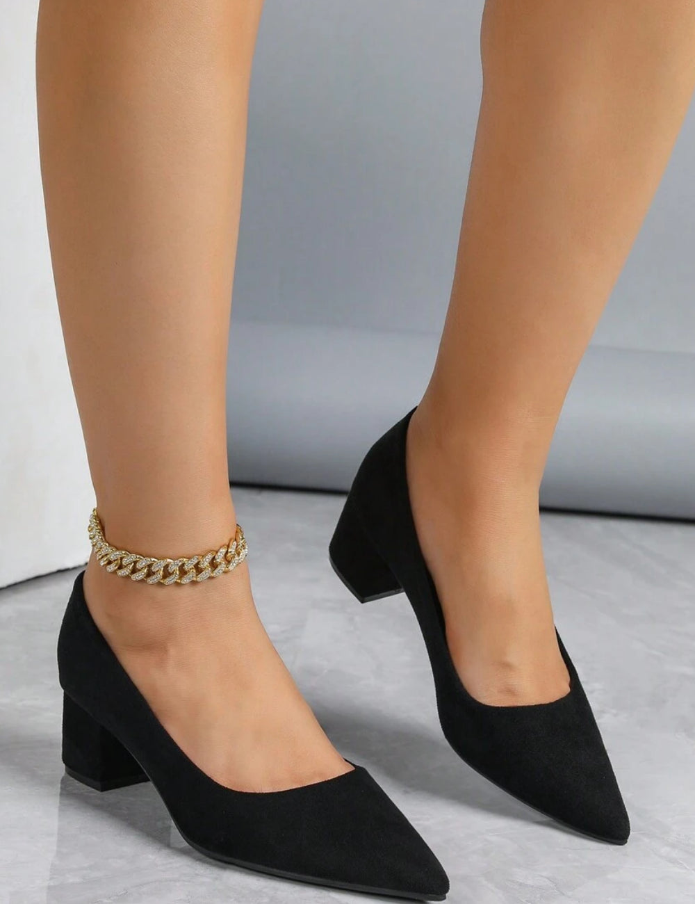 Pantofi cu toc Shein, negru