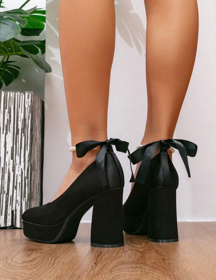 Pantofi cu toc Shein, negru