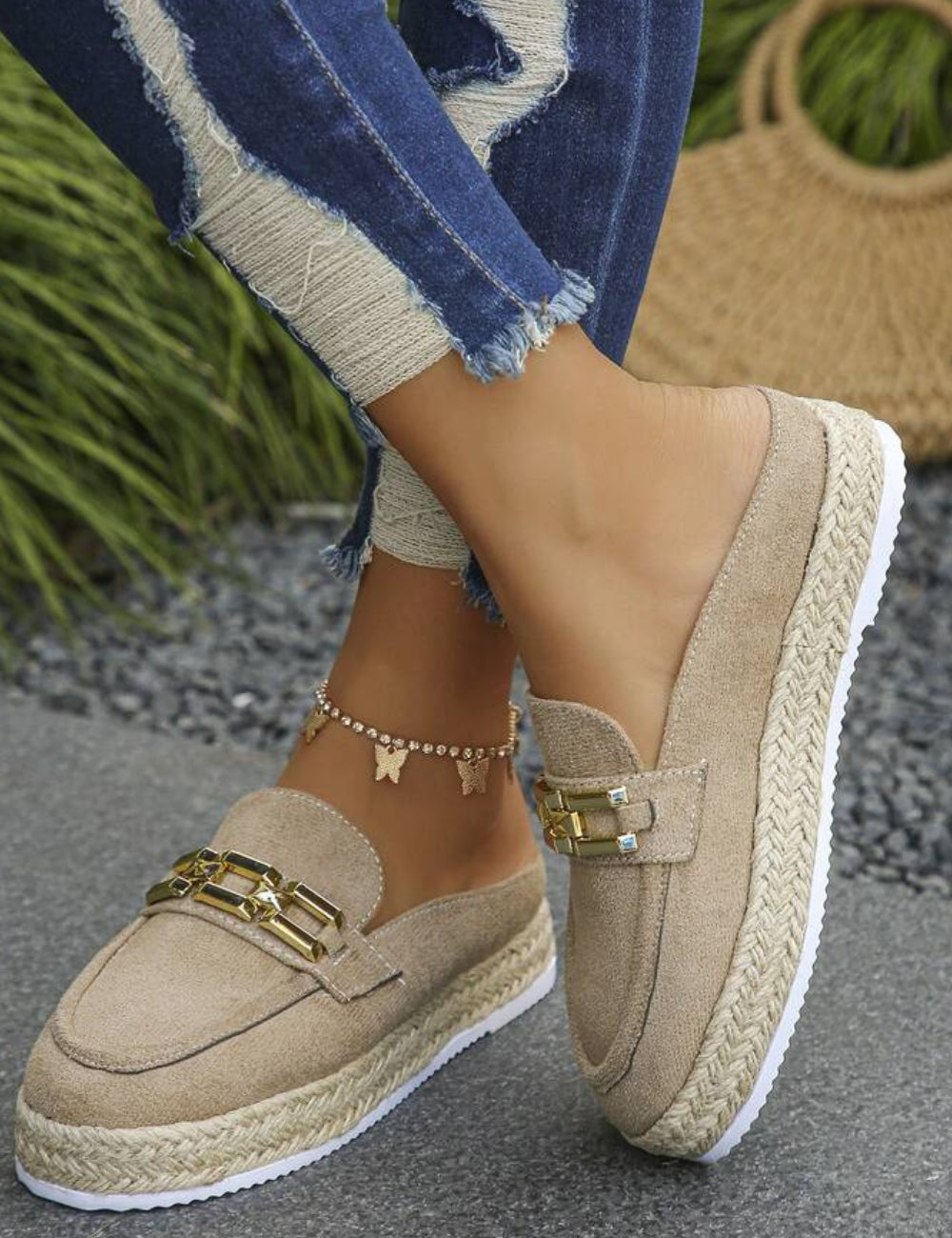 Pantofi Shein, bej