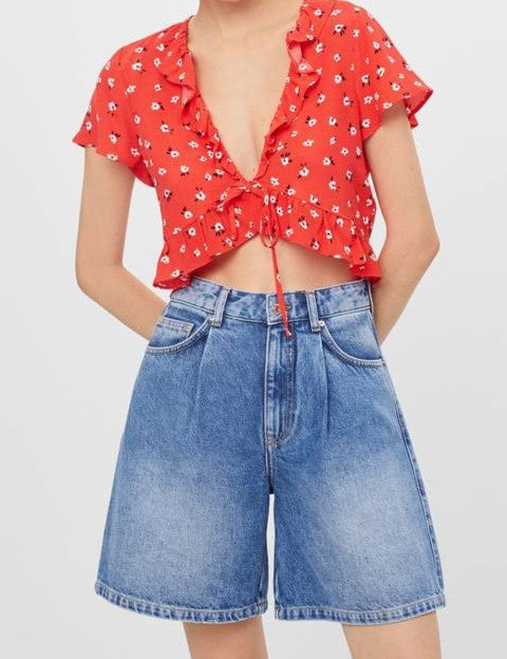 Top Bershka, mix culori