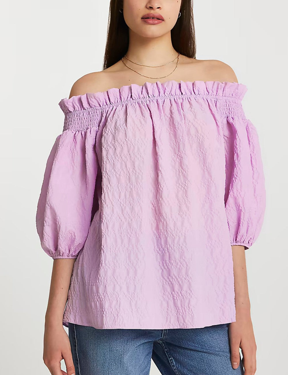Cămașă casual River Island, lila