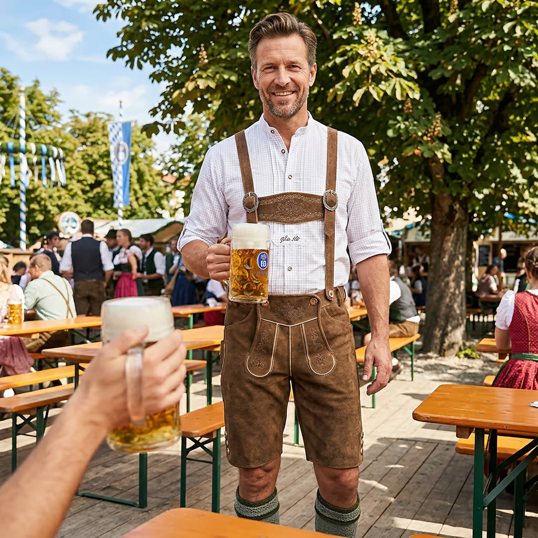 Rövid overál WIESNKONIG, barna