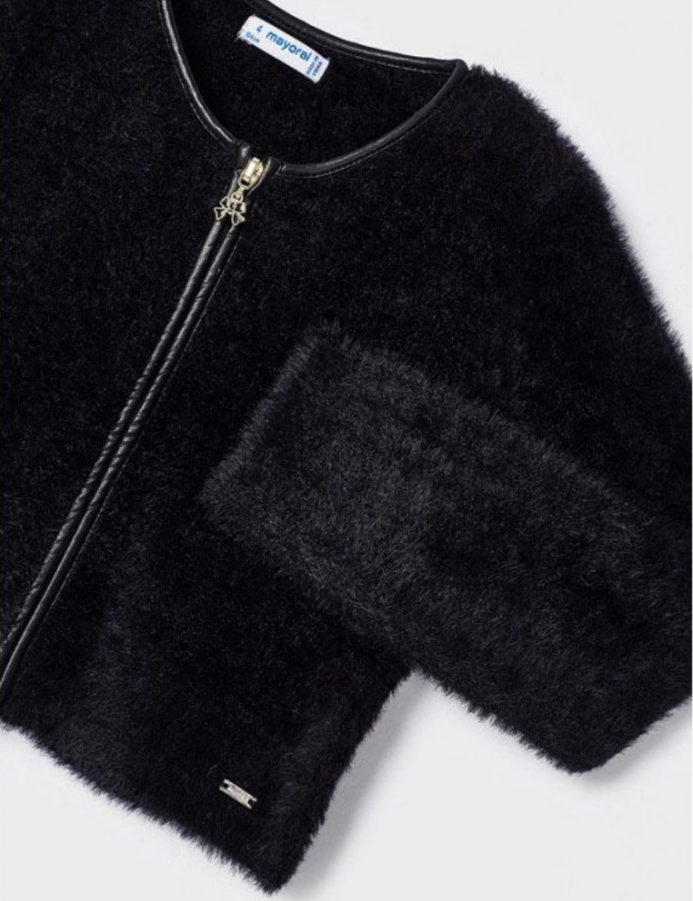 Mayoral cipzáras pulóver, fekete
