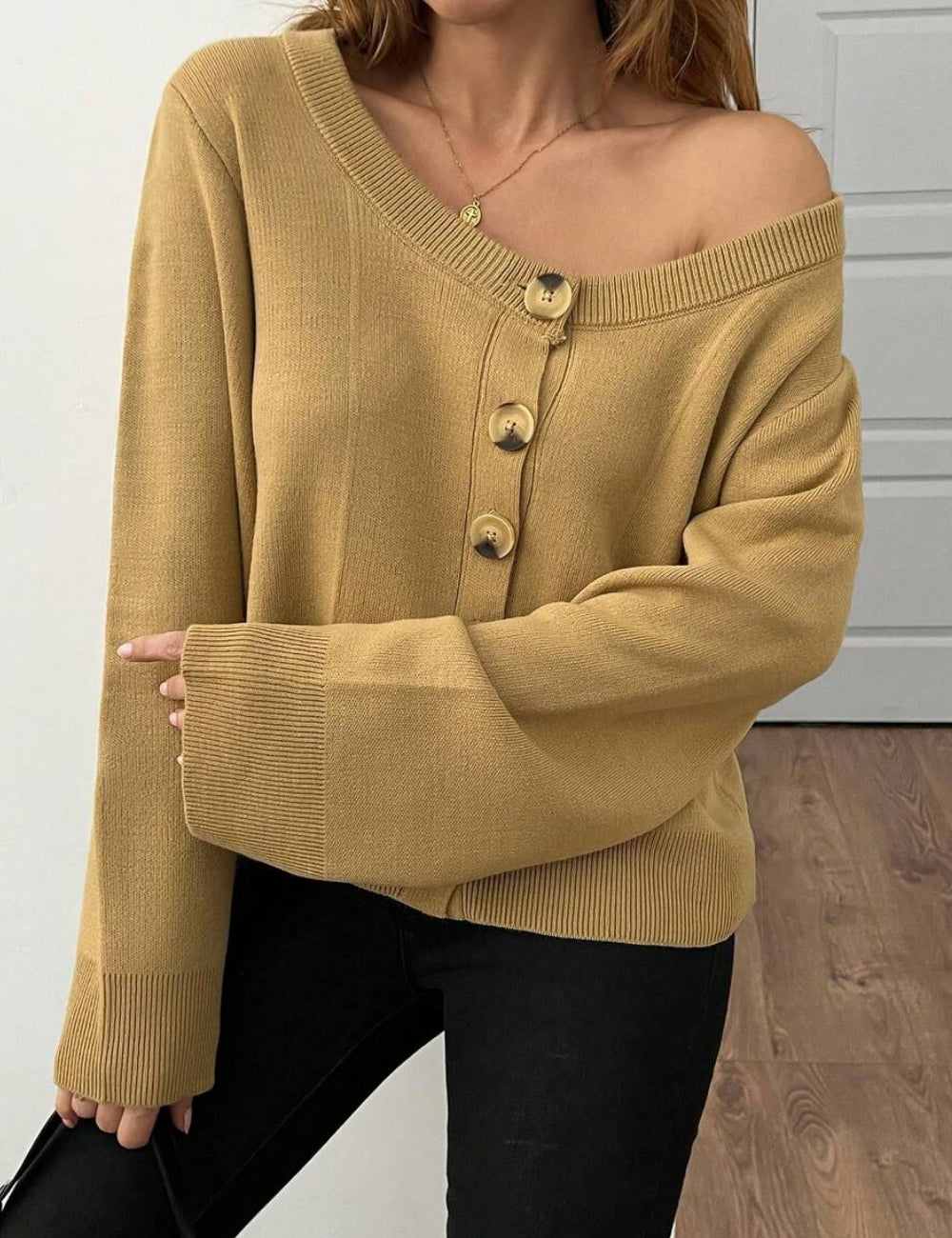 Shein barna kardigán
