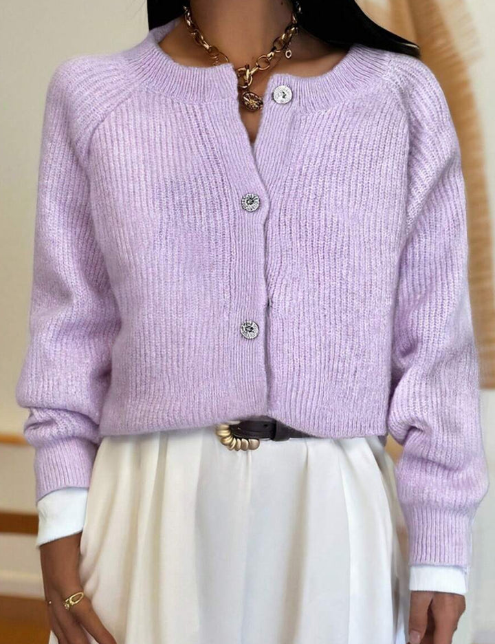 Shein gombolós pulóver, lila