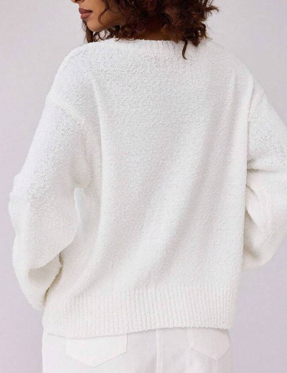 Pulóver Shein Forever 21, fehér