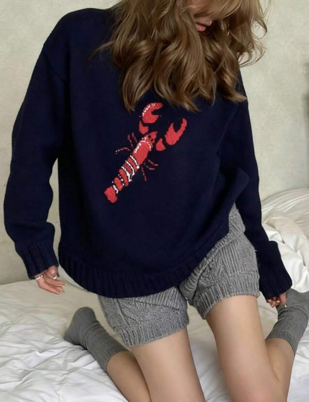 Pulover SHEIN, bleumarin