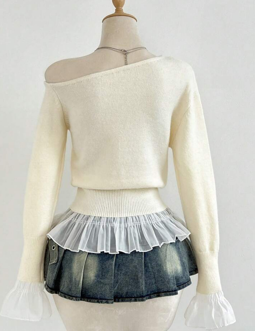 Shein pulóver, krém