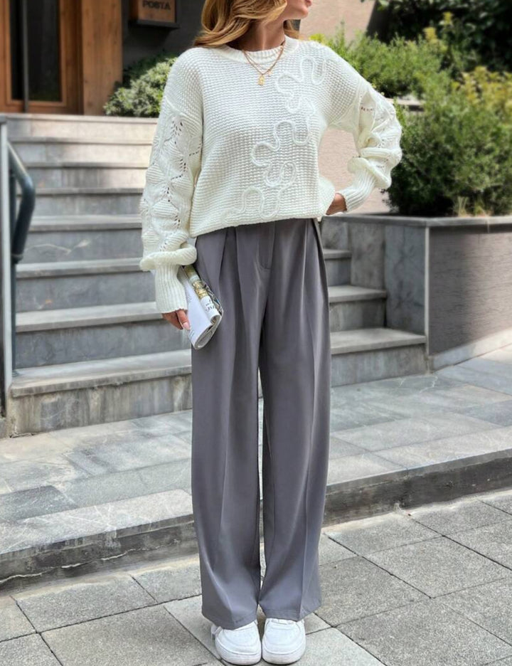 Shein pulóver, krém