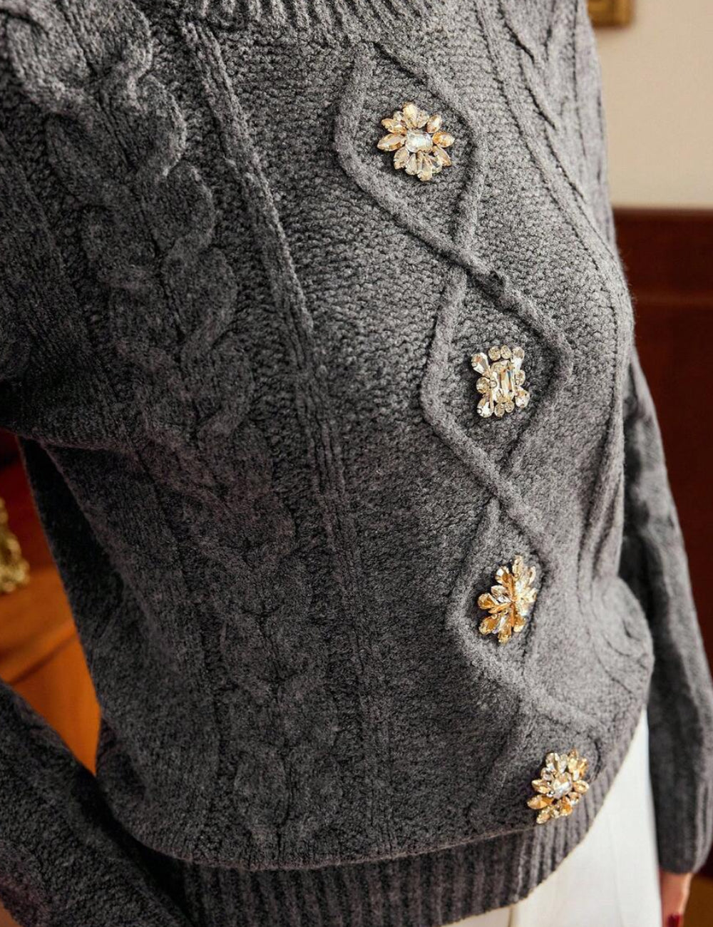 Shein pulóver, szürke