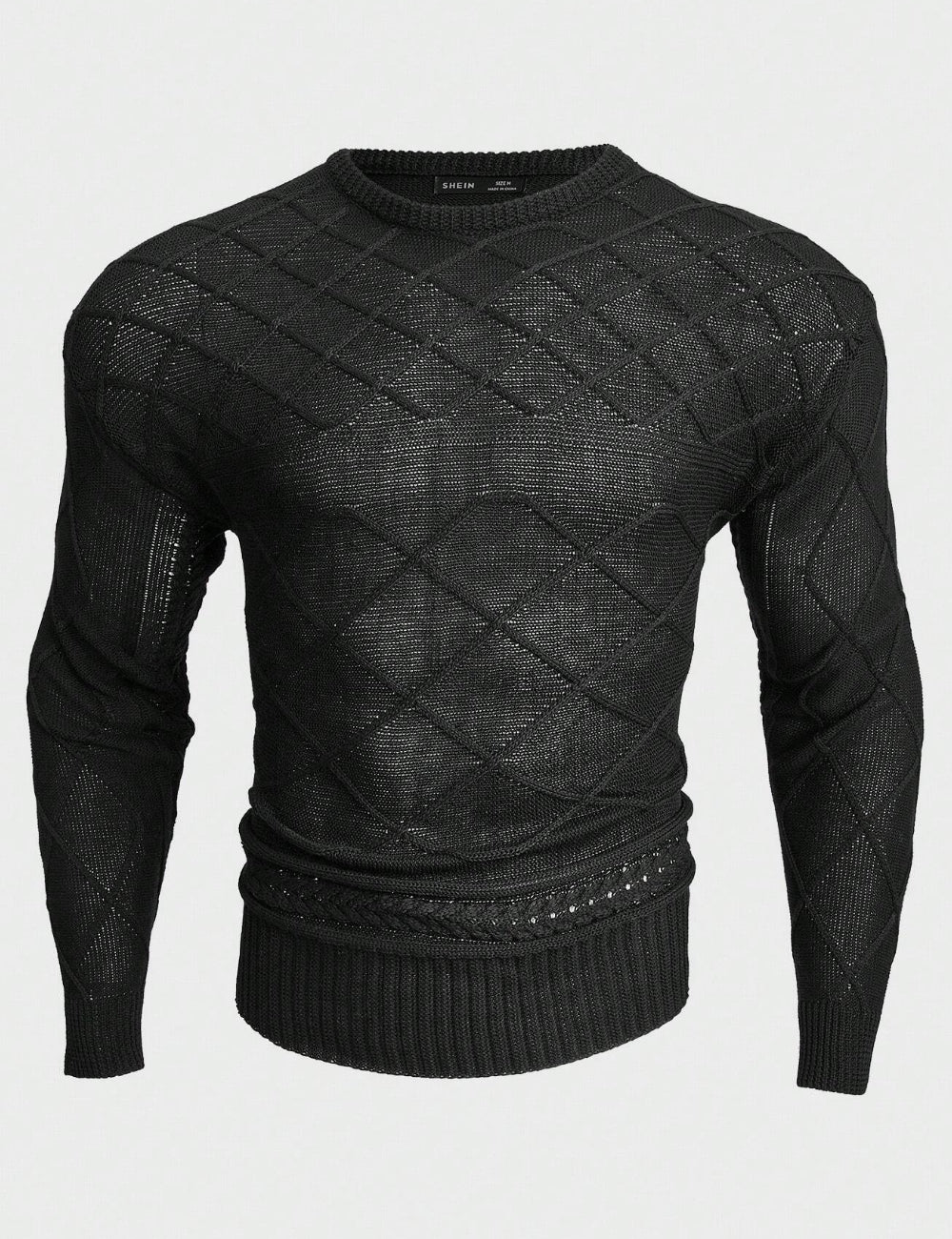 Shein pulóver, fekete