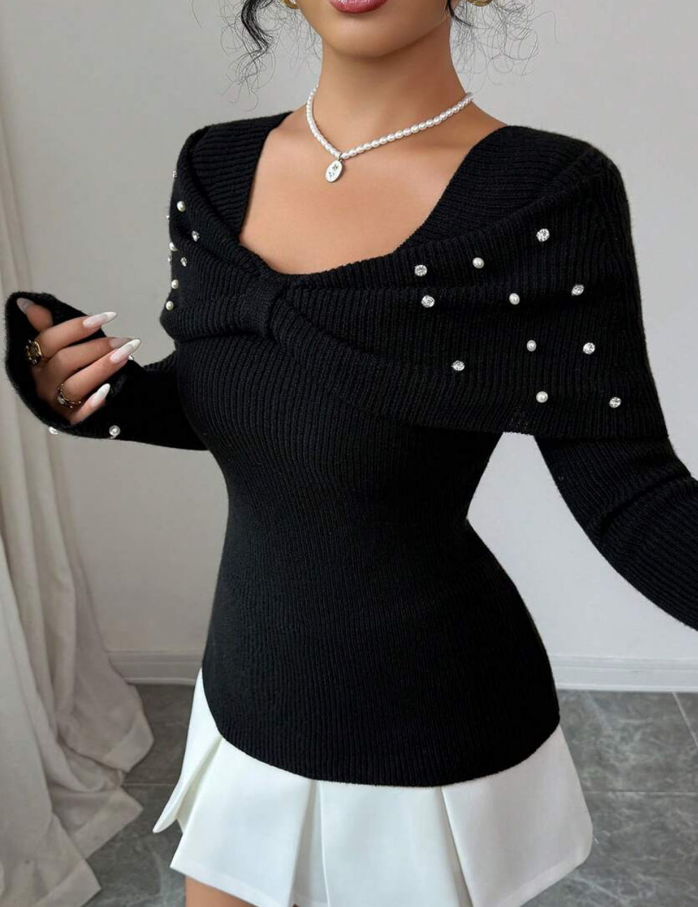 SHEIN pulóver, fekete