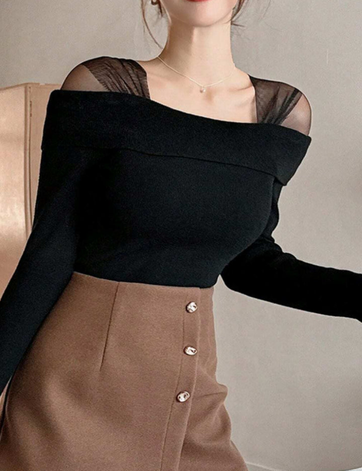 Shein pulóver, fekete