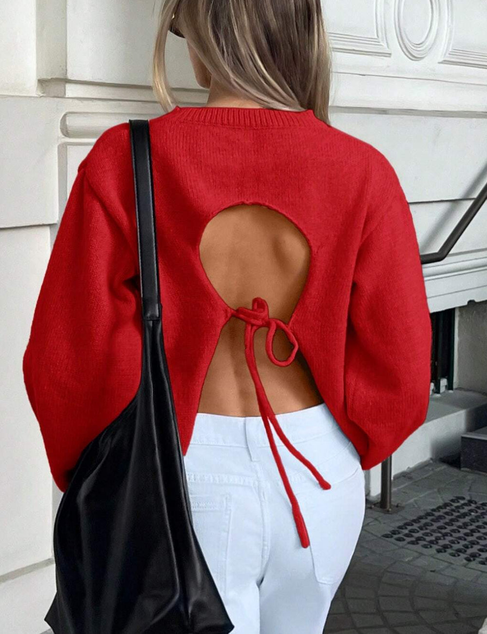 Shein Forever 21 pulóver, piros