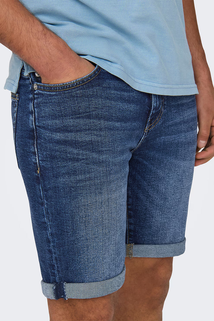 Pantaloni scurți Only&Sons, albastru
