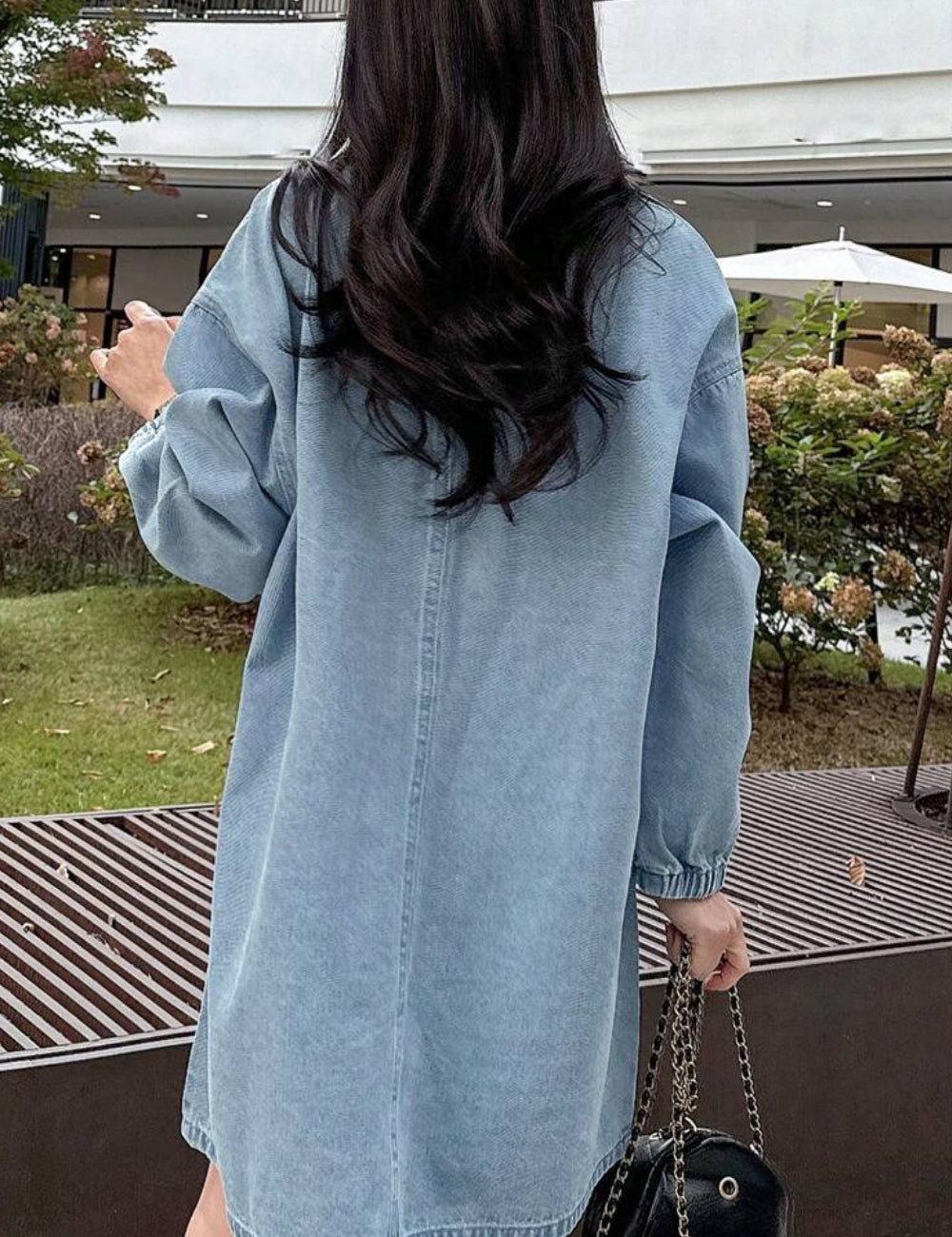 Shein farmer ruha, kék