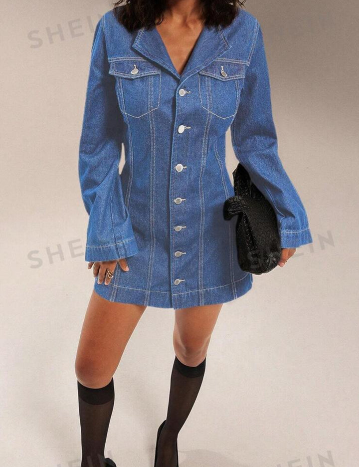 Shein Denim Dress, Blue