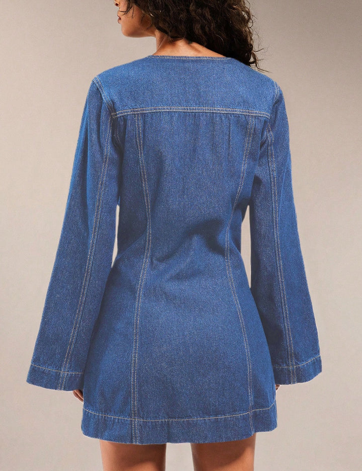 Shein Denim Dress, Blue