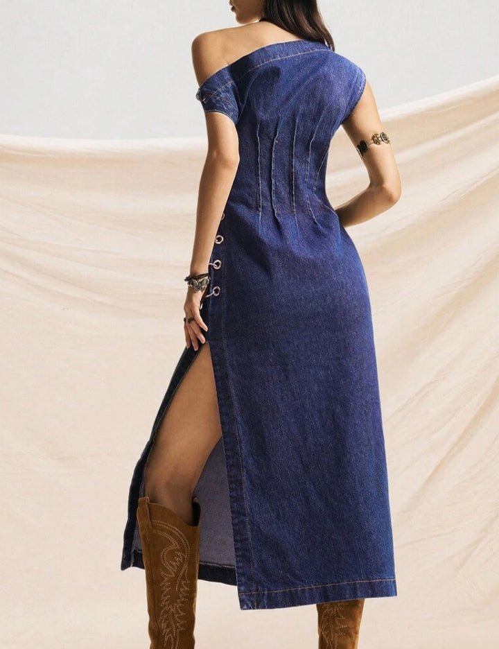 Shein farmer ruha, kék