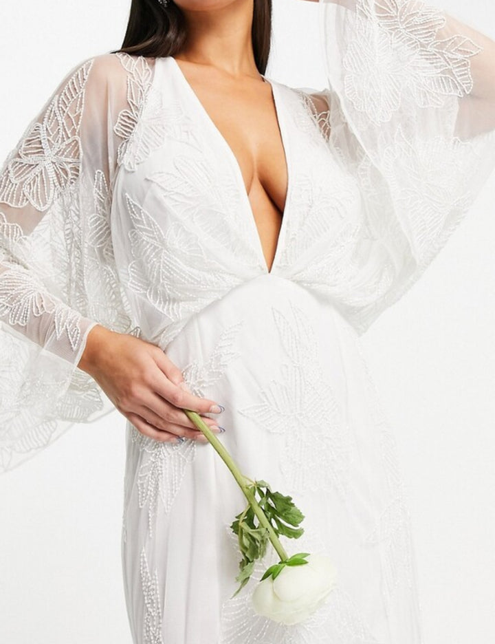 Rochie de mireasă ASOS, alb