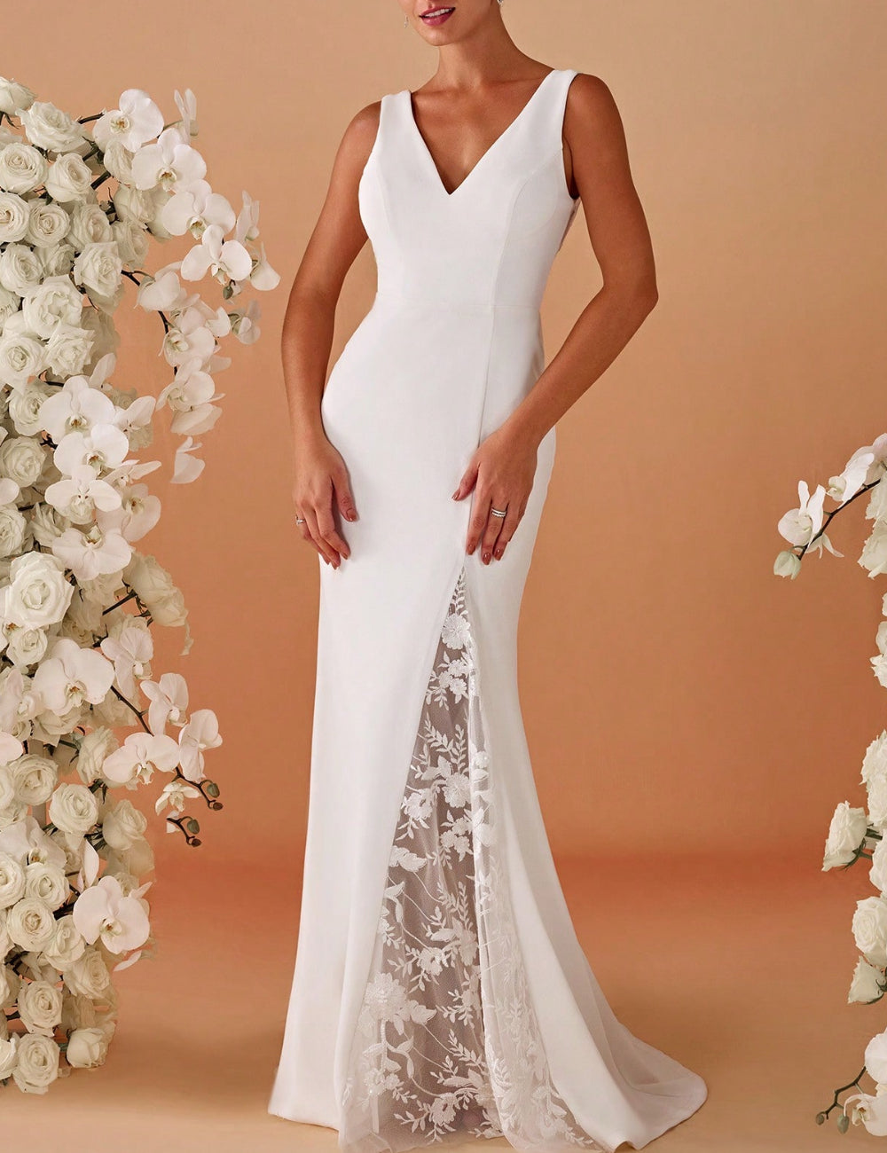 Shein Ever Pretty Wedding Dress, White