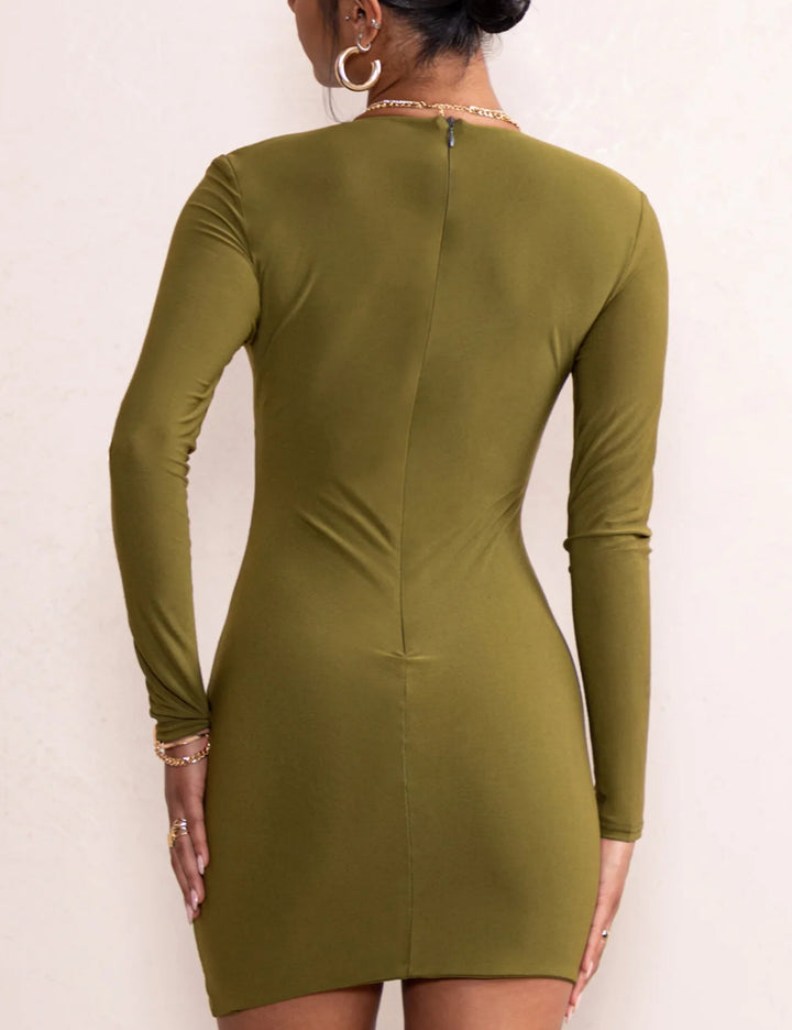 Club L London alkalmi ruha, khaki