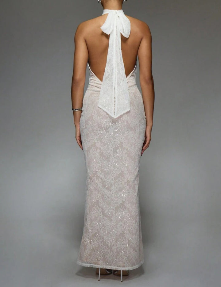 Missguided by Shein alkalmi ruha, krém színű