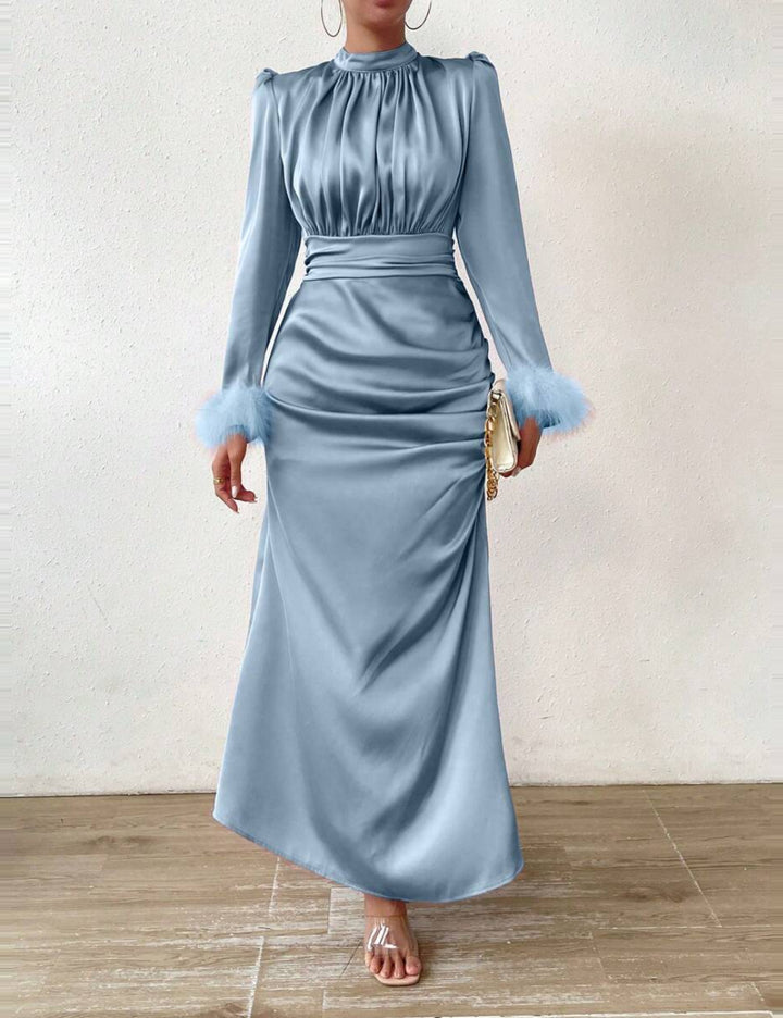 Shein Curve+ alkalmi ruha, kék