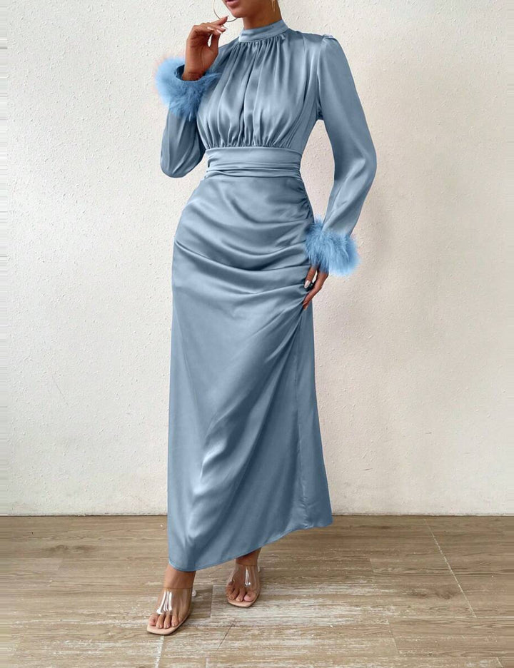 Shein Curve+ alkalmi ruha, kék