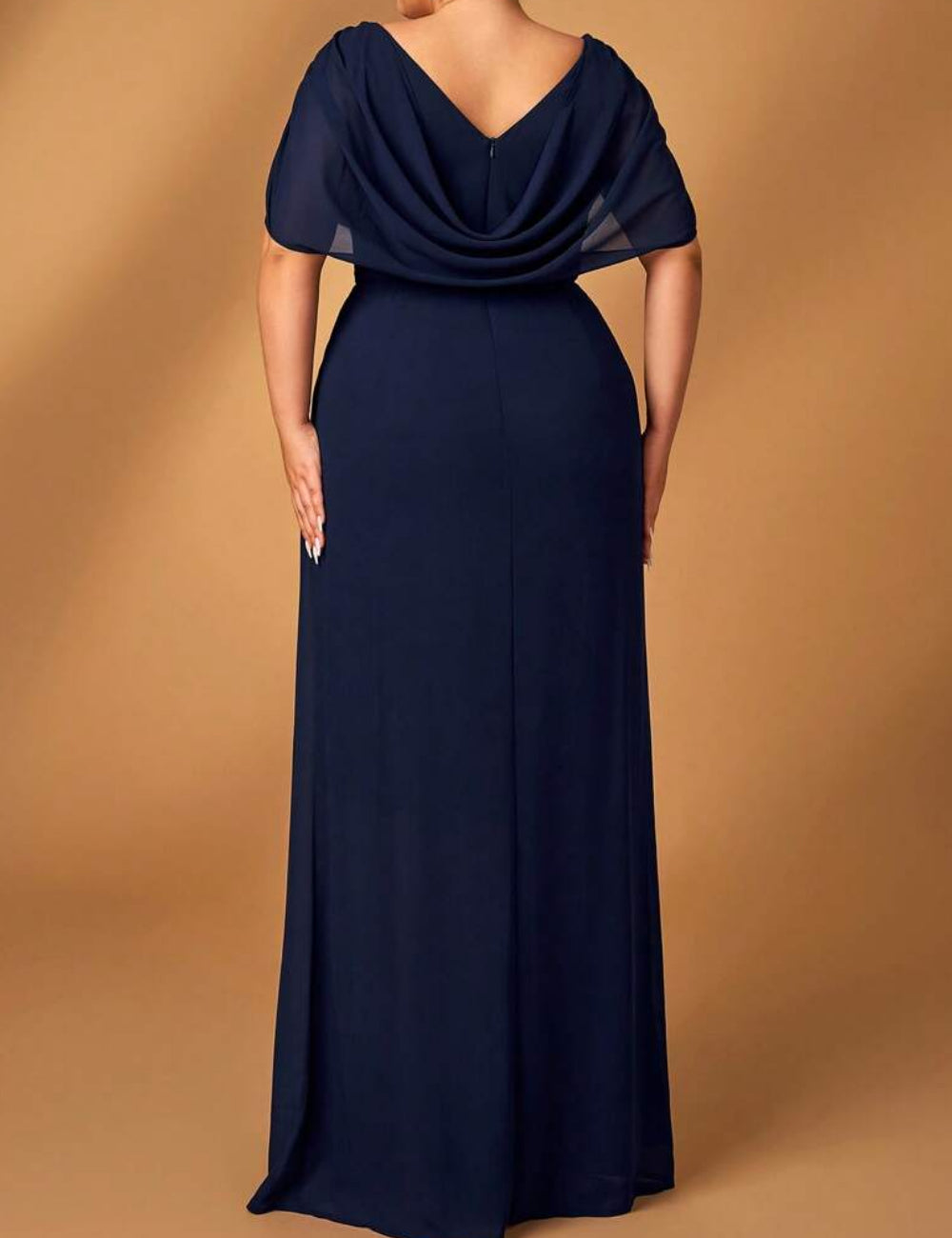 Shein Curve+ alkalmi ruha, kék