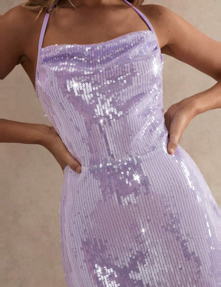 Rochie de ocazie Shein, mov