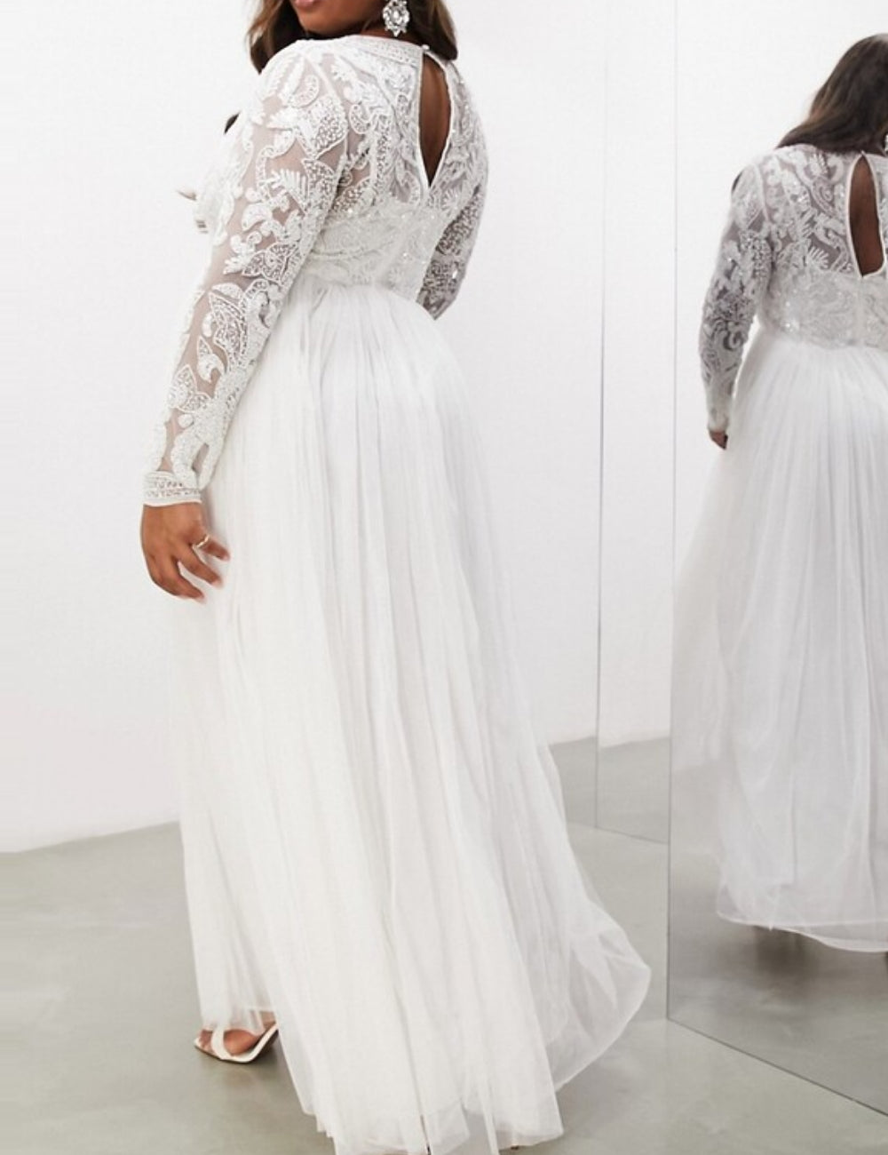 ASOS alkalmi és menyasszonyi ruha, fehér