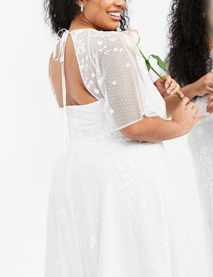 ASOS alkalmi és menyasszonyi ruha, fehér