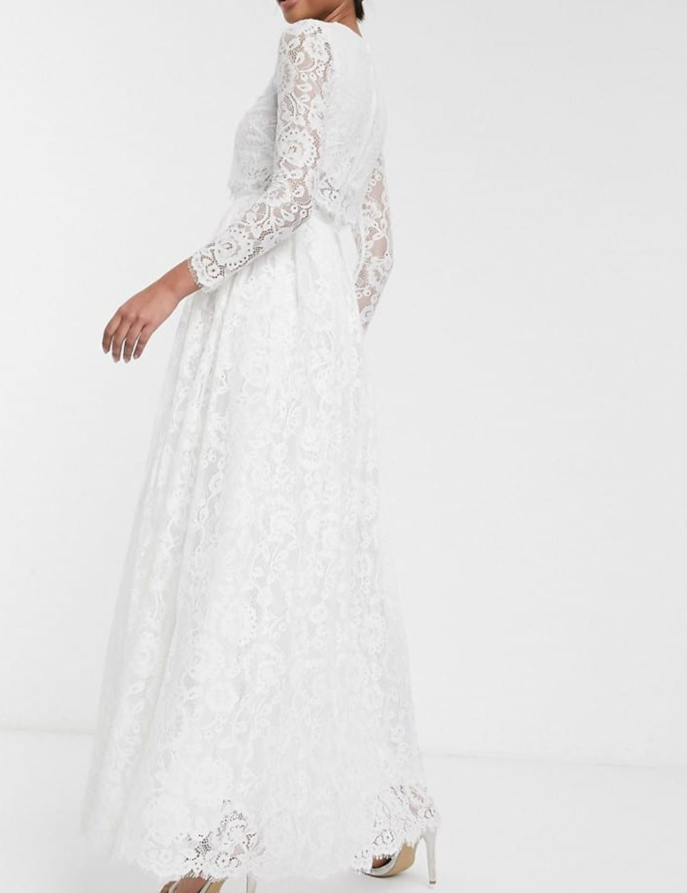 ASOS alkalmi és esküvői ruha, fehér