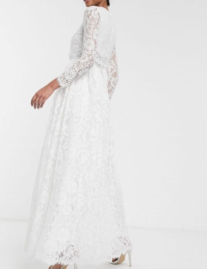 ASOS alkalmi és esküvői ruha, fehér