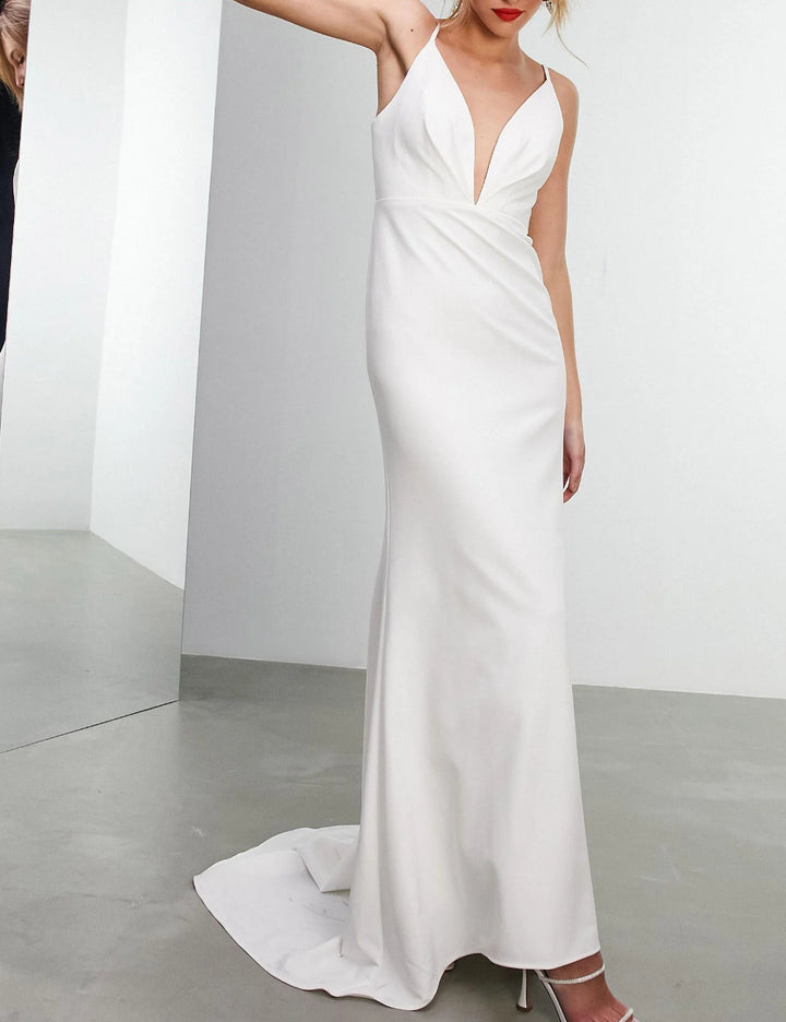Rochie de ocazie și bridal ASOS, alb