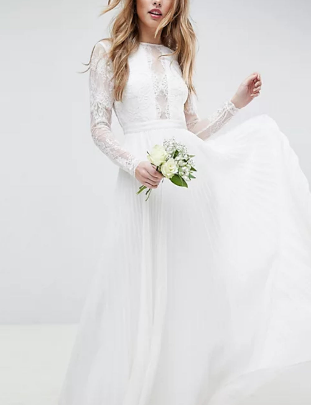 ASOS alkalmi és esküvői ruha, fehér