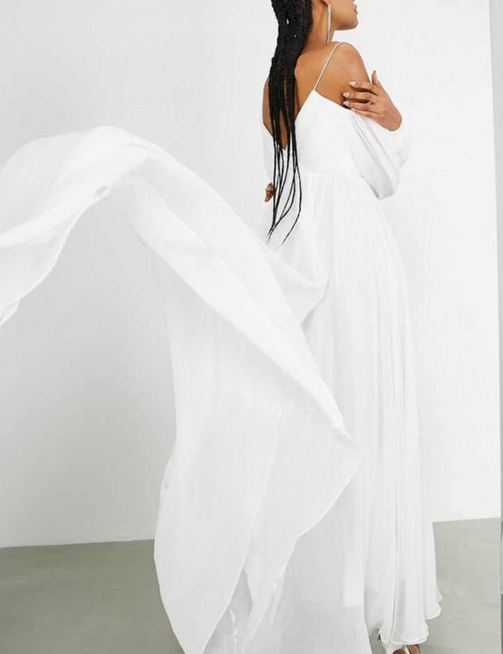 ASOS alkalmi és esküvői ruha, fehér