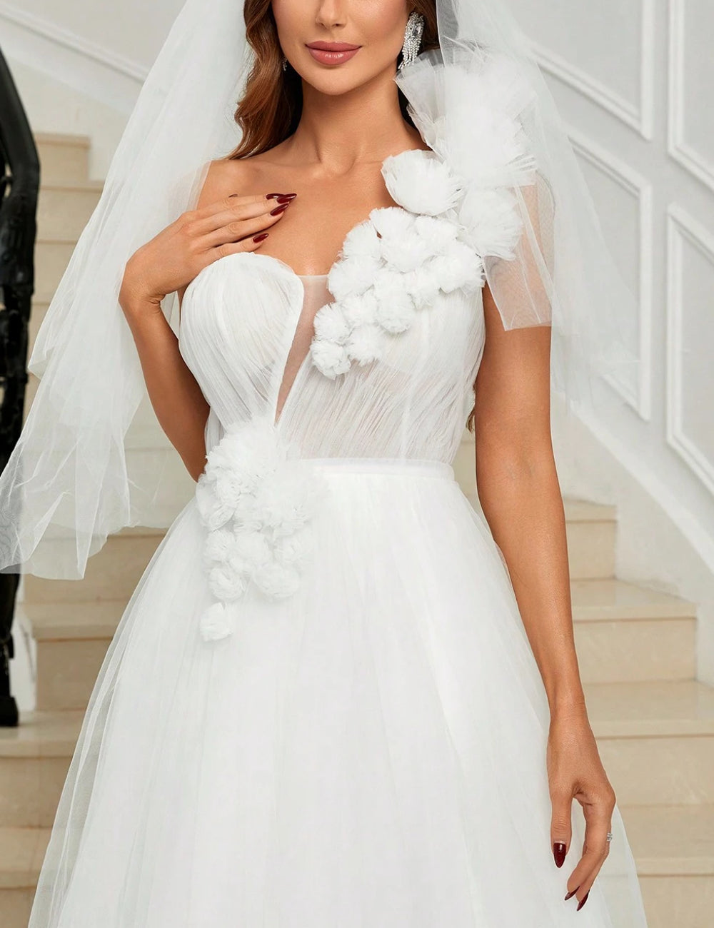 Rochie de ocazie și bridal Shein, alb