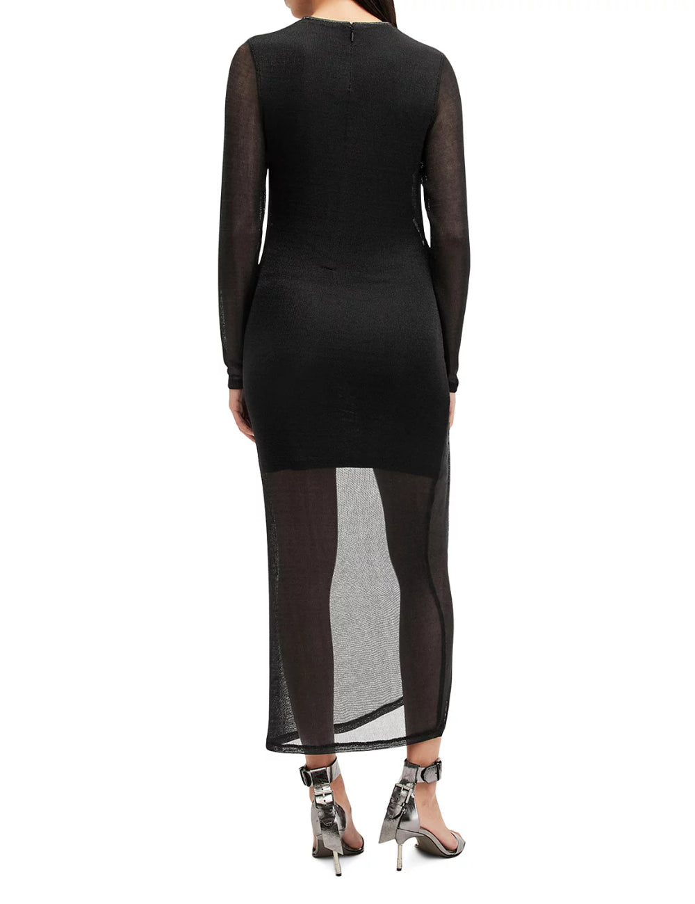 Allsaints maxi ruha, fekete