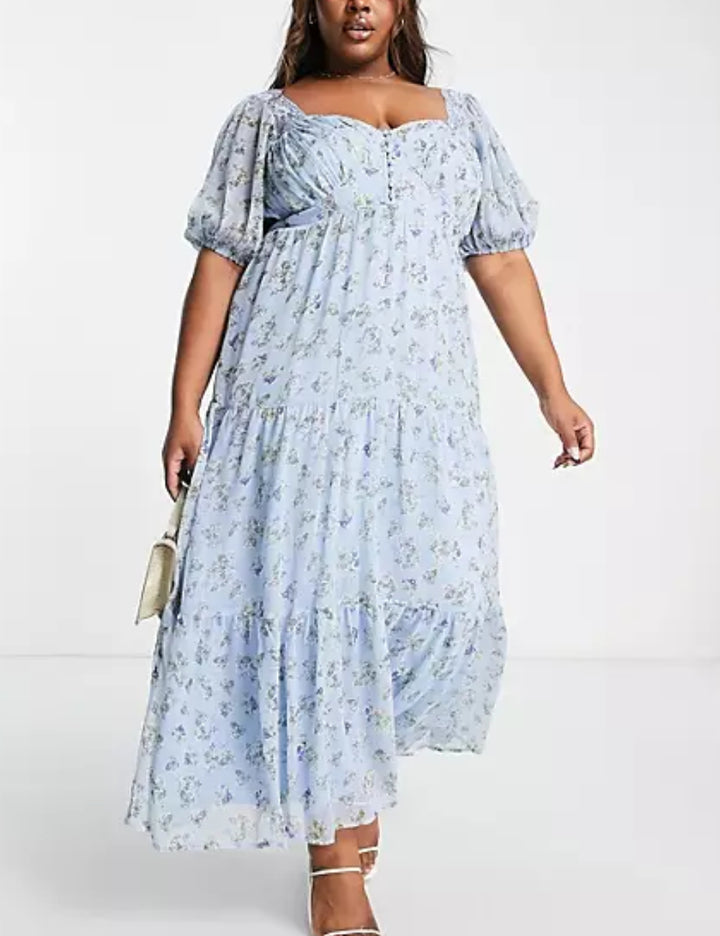 ASOS maxi ruha, kék