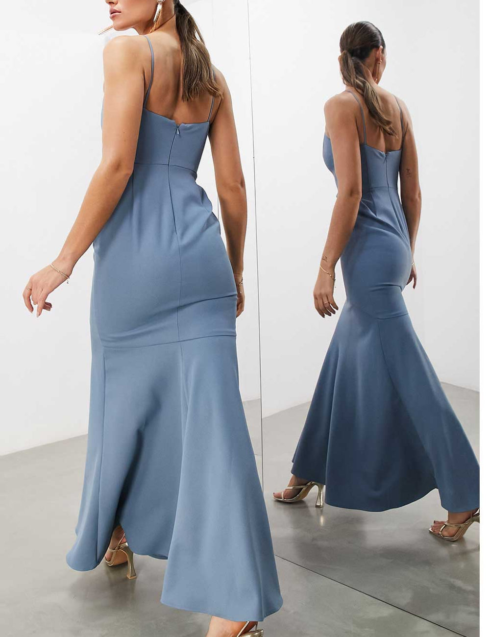 ASOS maxi ruha, kék