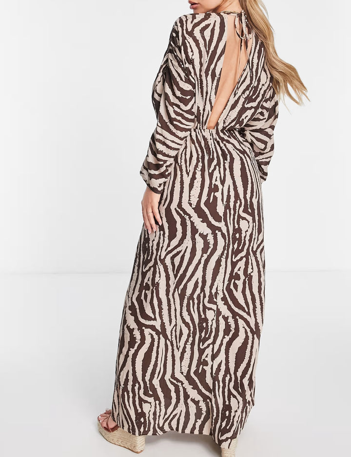 ASOS maxi dress, color mix
