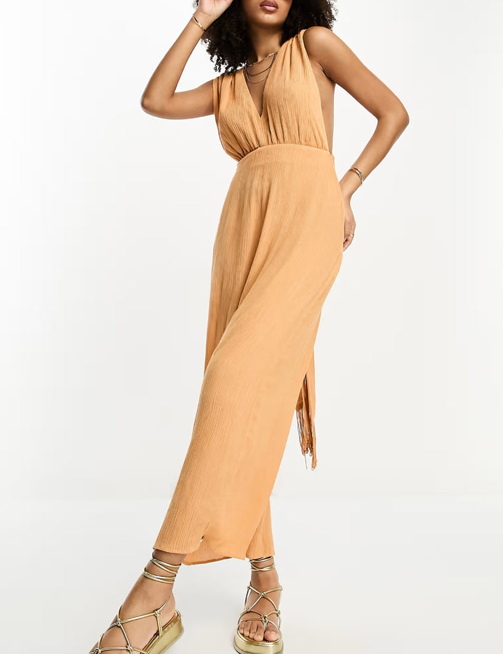 ASOS maxi ruha, narancssárga