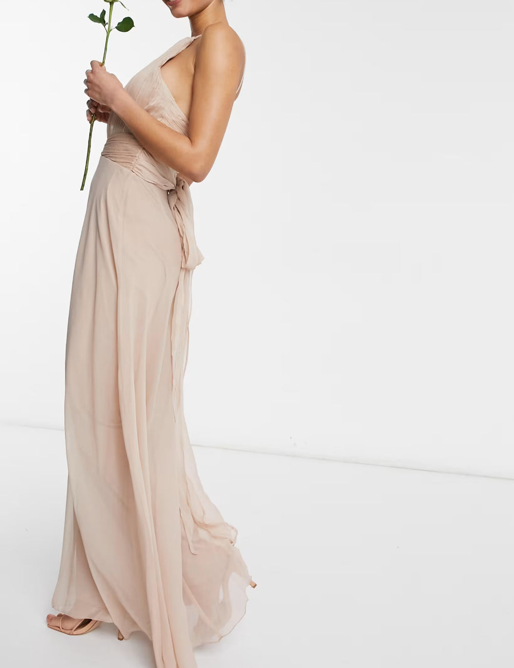 Rochie maxi ASOS, bej