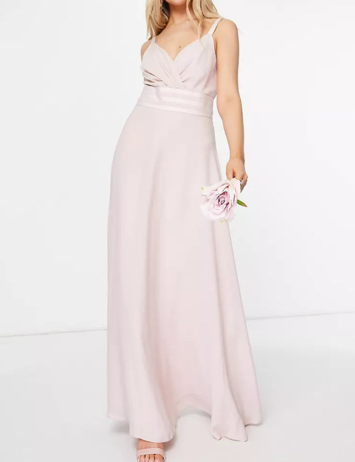 ASOS púderrózsaszín maxiruha