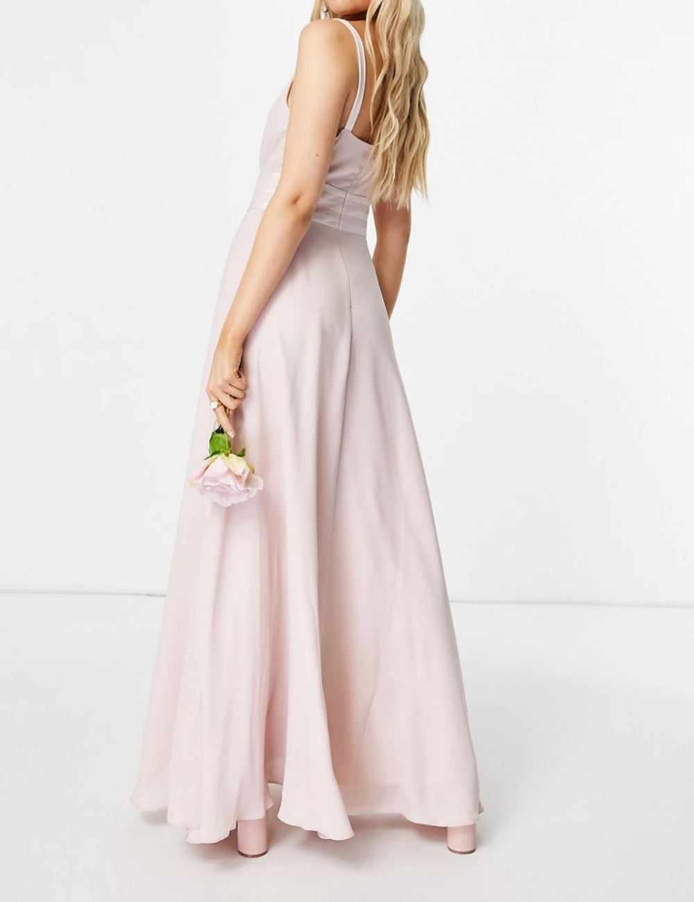 ASOS púderrózsaszín maxiruha