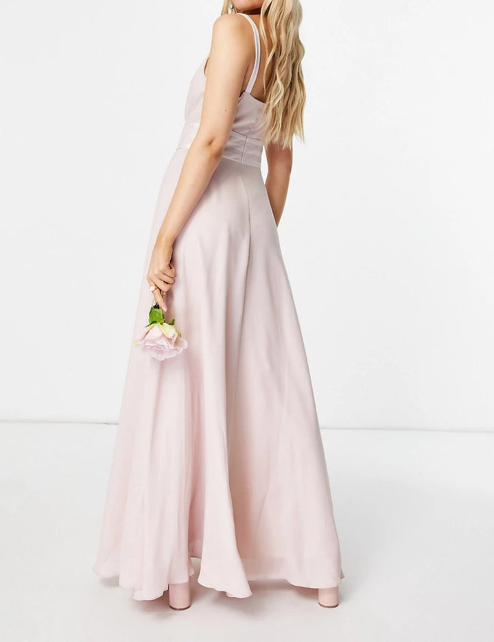 ASOS púderrózsaszín maxiruha